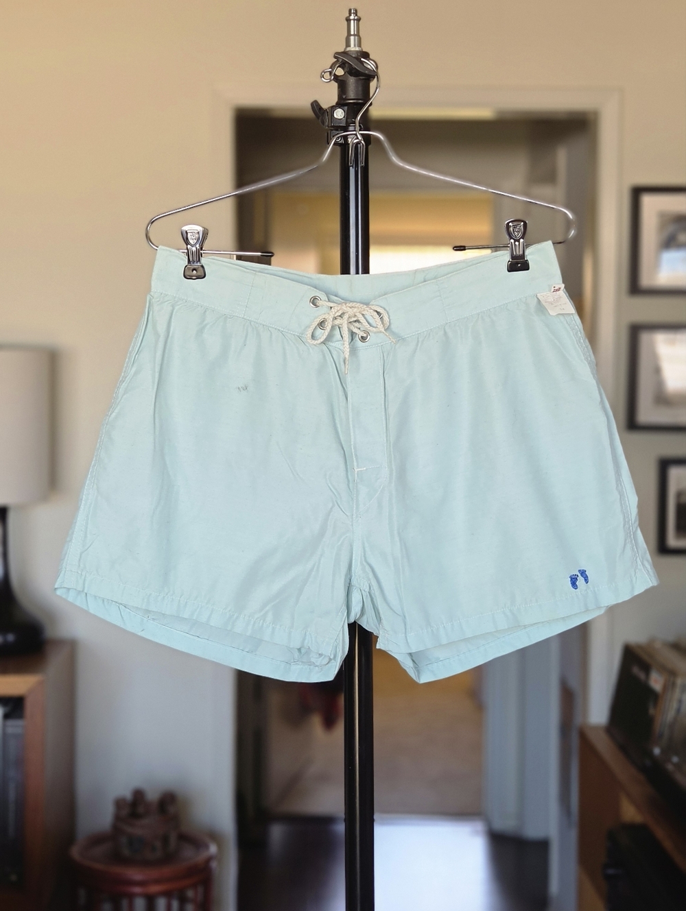 Hang Ten 60s 70s Teal Board Shorts